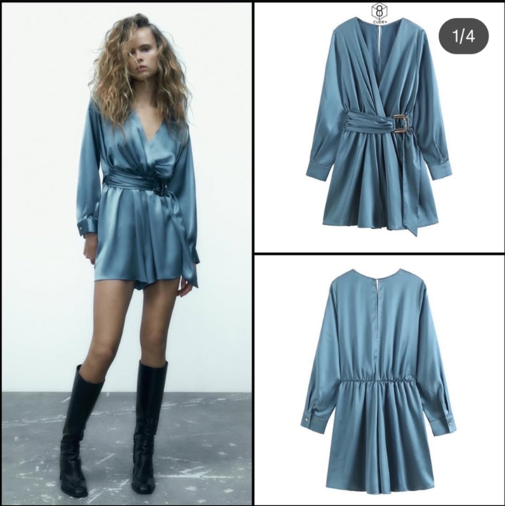Zara Satin Feeling Romper S